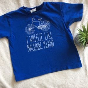3T T-shirt Mackinac Island bicycle, biker kid